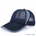 's Mesh Baseball Cap Trucker Hat Blank Curved Visor Hat Adjustable Plain Hat  eb-64616165
